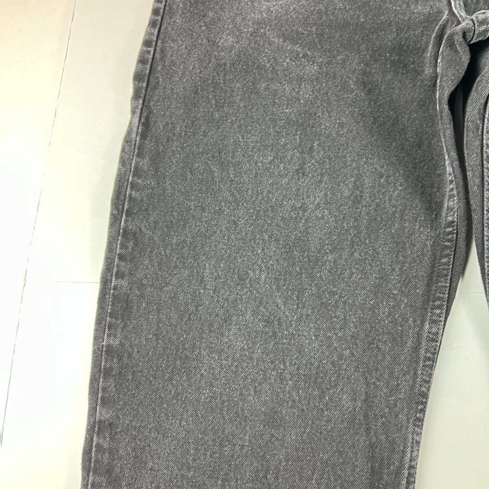 VTG 90s Levi's Jeans Men's 39 x 30* 550 Relaxed Straight Black Denim Orange Tab - Picture 3 of 16